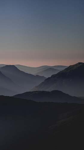 mountain range mountains during golden hour nature